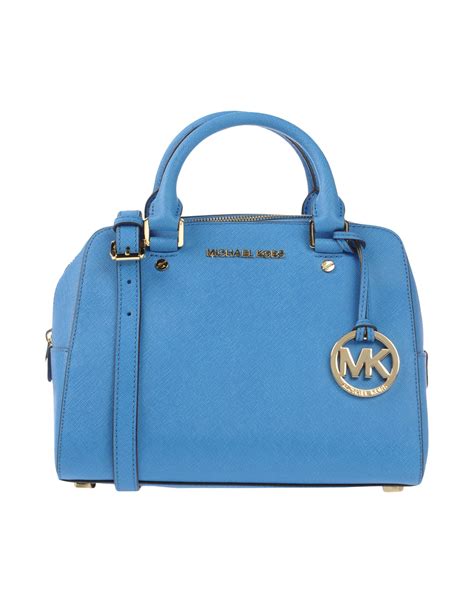 michael kors tina satchel blauw|michael kors blue handbags.